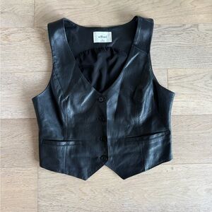Wilfred Desire Black Vegan Leather Vest
